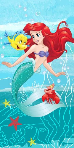 Disney Prinzessin Ariel Friends Badetuch, Strandtuch 70x140cm