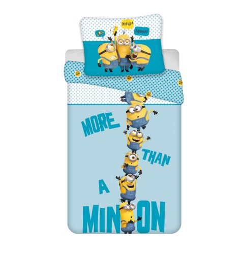 Minions Blue Bettwäsche 140×200cm, 70×90 cm Mikrofaser