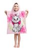 Disney Marie Pink Flower Strandtuch Poncho 50x115cm