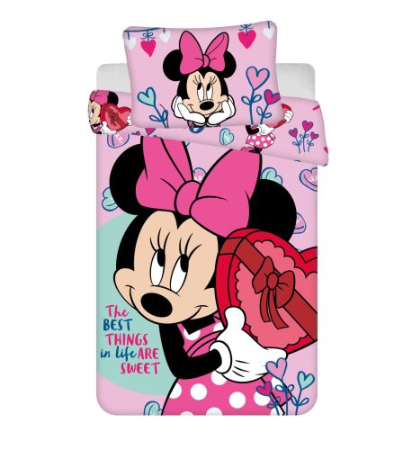 Disney Minnie  Sweets Kinderbettwäsche 100×135 cm, 40×60 cm