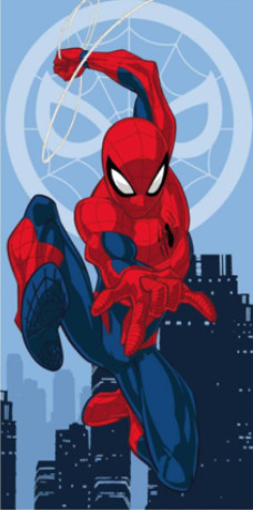 Spiderman Jump Badehandtuch, Strandtuch 70x140cm