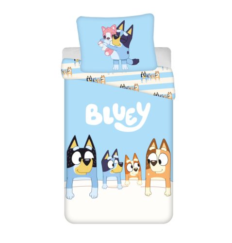 Bluey Family Bettwäsche-Set 140×200cm, 70x90 cm