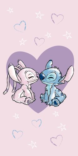 Disney Lilo und Stitch Love Badetuch, Strandtuch 70x140cm