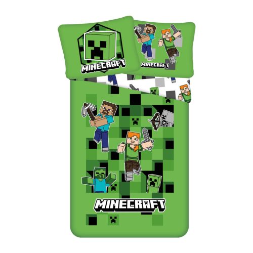 Minecraft Out of the Box Bettwäscheset 140×200cm, 70×90 cm Mikrofaser