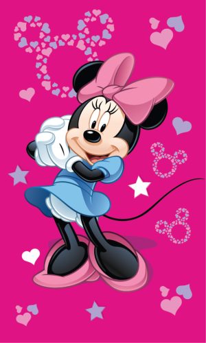 Disney Minnie Pink Handtuch, Gesichtstuch, Handtuch 30x50cm