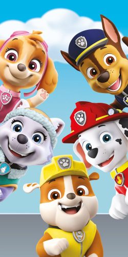 Paw Patrol Happy Glance Badetuch, Strandtuch 70x140cm