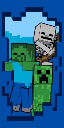 Minecraft Beware Badetuch, Strandtuch 70x140cm