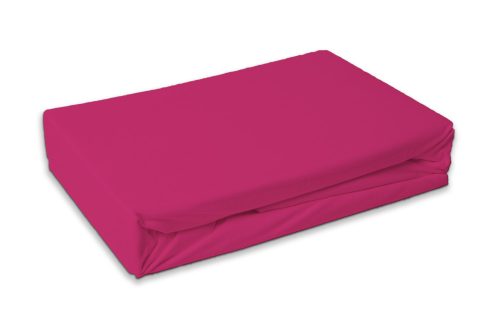 Farbe Raspberry Himbeer Frottee-Spannbetttuch 90x200 cm