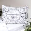 Star Wars Death Star Leuchtende Bettwäsche im Dunkeln 140×200 cm, 70x90 cm