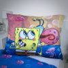 SpongeBob Schwammkopf Party Bettwäschebezug 140×200cm, 70×90 cm Mikrofaser