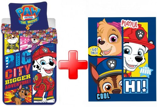 Paw Patrol Kinder Bettwäsche-Set und Polarfleece-Decke