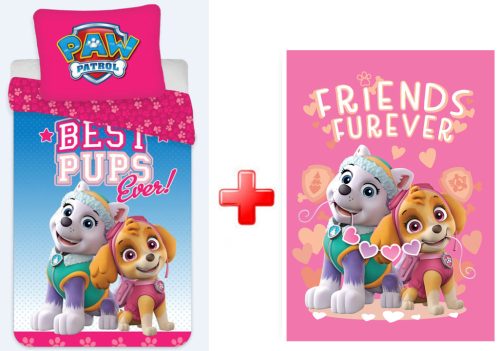 Paw Patrol Best Girls Ever Kinderbettwäsche-Set und Fleece-Decke