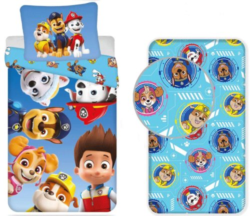 Paw Patrol Puppy Bliss Bettwäsche-Set mit Spannbetttuch