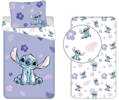 Disney Lilo und Stitch Blooming Bettwäsche-Set mit Gummispannbetttuch