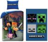 Minecraft Steve und Alex Bettwäsche- und Polardecken-Set