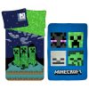 Minecraft Sssleep Tight Bettwäscheset und Polardecke