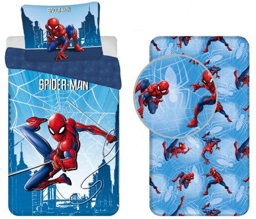 Spiderman Guardians  Skyline Bettwäsche-Set mit Spannbettlaken