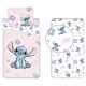 Disney Lilo und Stitch Pink Bettwäsche- und Spannbetttuch-Set