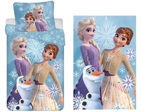 Disney Eiskönigin White Snowflake Kinderbettwäsche und Fleecedecken-Set