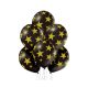 Farbe Black Star, Stern Ballon, Luftballon Set 6 Stk 30 cm (12 Zoll)