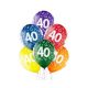 Geburtstag Bunte Happy Birthday 40 Ballons, 6 Stk 12 inch (30cm)