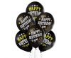 Geburtstag Black Happy Birthday Ballon, 6 Stk 12 Zoll (30cm)