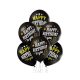 Geburtstag Black Happy Birthday Ballon, 6 Stk 12 Zoll (30cm)