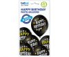 Geburtstag Black Happy Birthday Ballon, 6 Stk 12 Zoll (30cm)