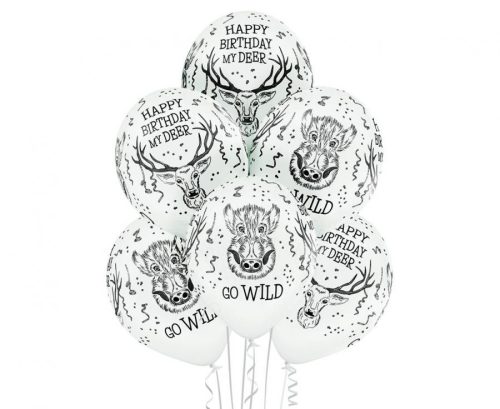 Tiere Wild Hirsch Ballon, 6 Stk 12 Zoll (30 cm)