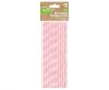 Farbe Light Pink Polka Dots Rosa Papierstrohhalme 24er Pack