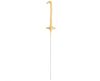 Nummer Gold, Goldene Stern-Spritzkerze 1 17 cm