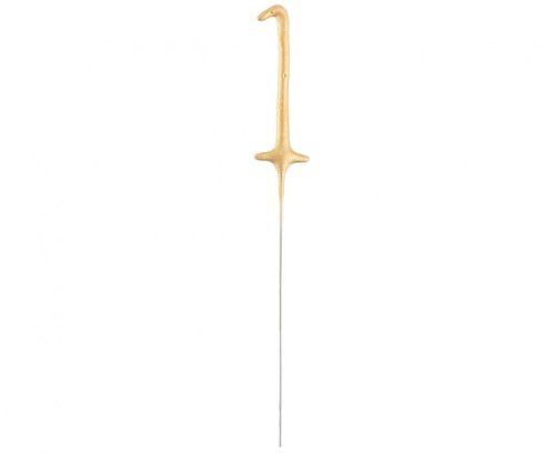 Nummer Gold, Goldene Stern-Spritzkerze 1 17 cm