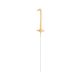 Nummer Gold, Goldene Stern-Spritzkerze 1 17 cm