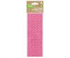 Farbe Pink Dots Rosa Papierstrohhalm 12 Stk