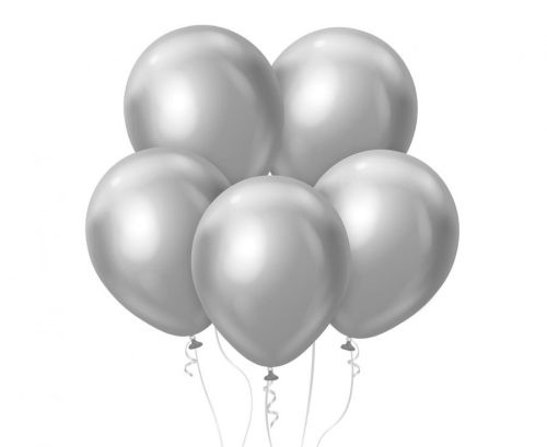 Farbe Platinum Silver, Silberballon, 7er Pack 12 Zoll (30 cm)