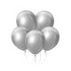 Farbe Platinum Silver, Silberballon, 7er Pack 12 Zoll (30 cm)