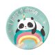 Panda Dreamy Pappteller 6 Stk 18 cm