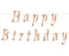 Geburtstag Metallic Rose Gold Happy Birthday Schild 200 cm