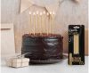 Farbe Gold Goldene Tortenkerze, 8er Set