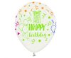 Geburtstag Happy Birthday Bunter Ballon, 5 Stk. 12 Zoll (30cm)