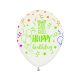 Geburtstag Happy Birthday Bunter Ballon, 5 Stk. 12 Zoll (30cm)