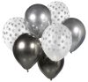 Farbe Silver-Graphite Ballon-Set, 7 Stk. 12 Zoll (30cm)