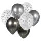 Farbe Silver-Graphite Ballon-Set, 7 Stk. 12 Zoll (30cm)