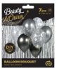 Farbe Silver-Graphite Ballon-Set, 7 Stk. 12 Zoll (30cm)