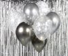 Farbe Silver-Graphite Ballon-Set, 7 Stk. 12 Zoll (30cm)