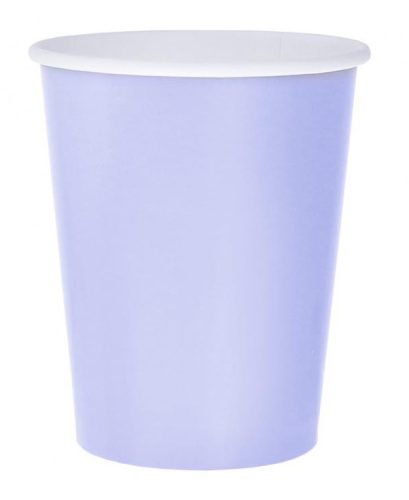 Farbe Solid Lavender Lila Papierbecher 14 Stk 270 ml