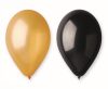 Farbe B&C Schwarz-Gold Ballon, 5 Stk. 12 Zoll (30 cm)