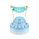 Geburtstag Happy Birthday Hellblaue Tortendeko 25 cm