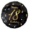 Geburtstag B&C Gold Happy Birthday 18 Folienballon 36 cm