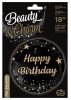 Geburtstag Black Happy Birthday Folienballon 36 cm